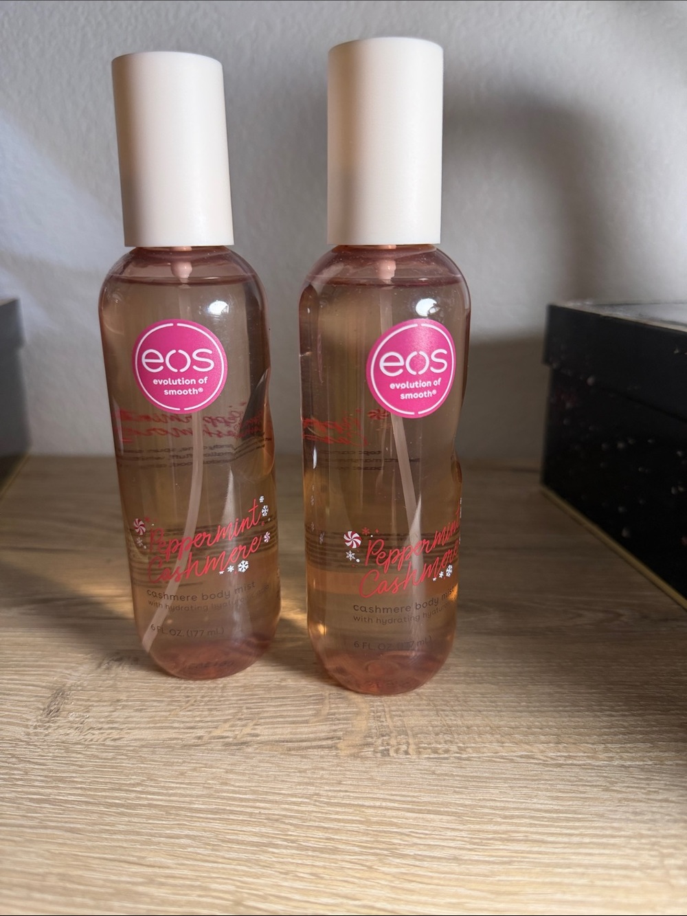eos peppermint cashmere spray 6 oz x2